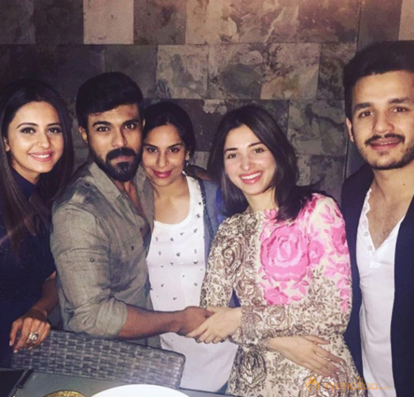 Spotted: Charan's partying with Friends