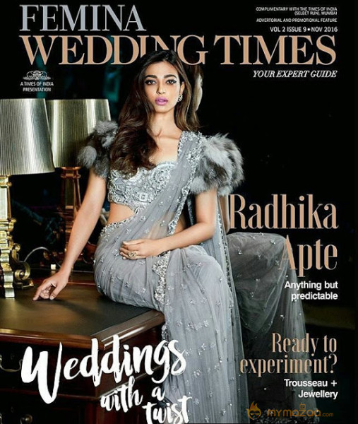 Radhika Apte Femina Wedding Times Magazine Photoshoot Pics