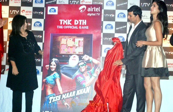 Akshay Katrina & Farah Khan Launch Tees Maar Khan