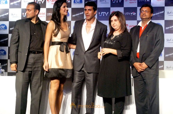 Akshay Katrina & Farah Khan Launch Tees Maar Khan