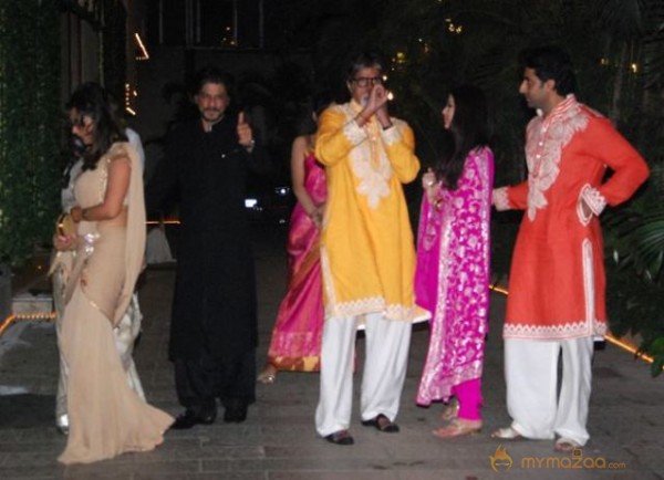 Amitab Bachchan Family Diwali Event Photos