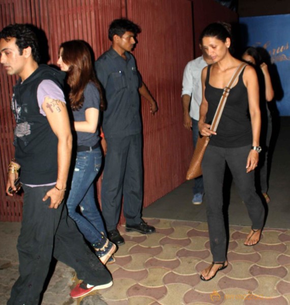Arjun Rampal and Mehar Rampal Snapped at PVR 