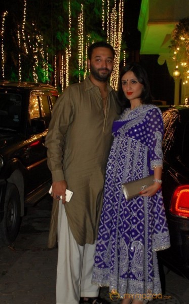 Bolly Celebs at Shilpa Shetty Diwali Party Gallery