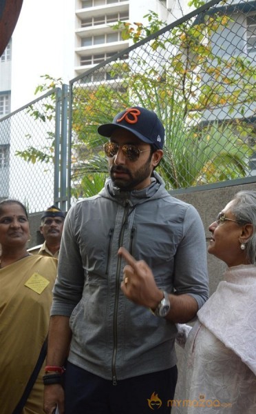 Bollywood Celebrities Cast Their Votes Gallery
