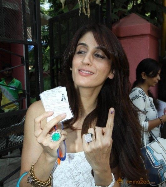 Bollywood Celebrities Cast Their Votes Gallery
