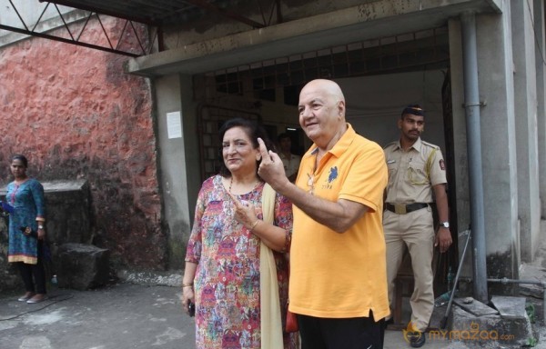 Bollywood Celebrities Cast Their Votes Gallery