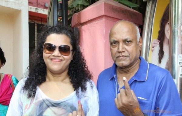 Bollywood Celebrities Cast Their Votes Gallery