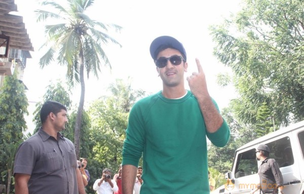 Bollywood Celebrities Cast Their Votes Gallery
