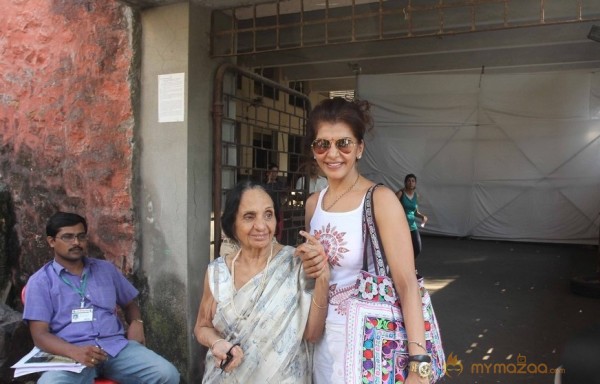 Bollywood Celebrities Cast Their Votes Gallery