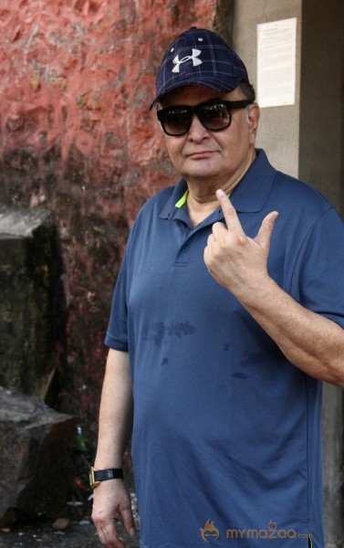 Bollywood Celebrities Cast Their Votes Gallery