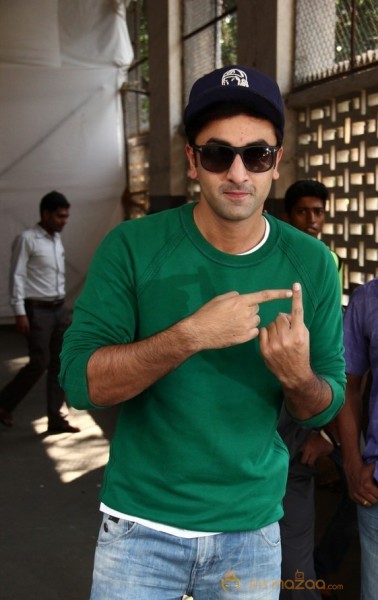 Bollywood Celebrities Cast Their Votes Gallery