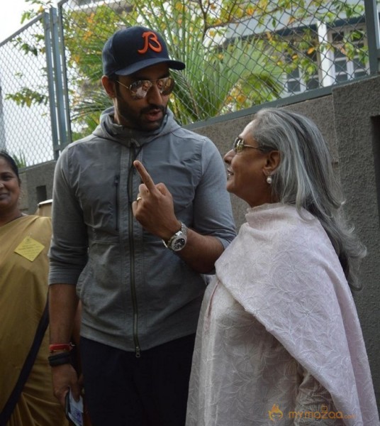 Bollywood Celebrities Cast Their Votes Gallery
