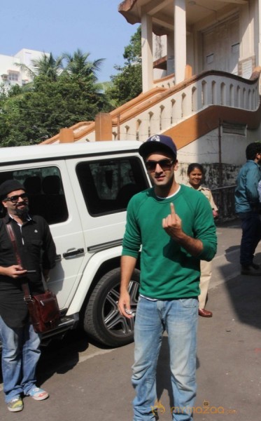 Bollywood Celebrities Cast Their Votes Gallery