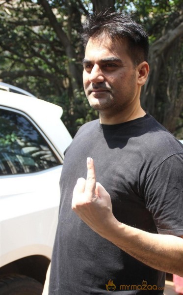 Bollywood Celebrities Cast Their Votes Gallery