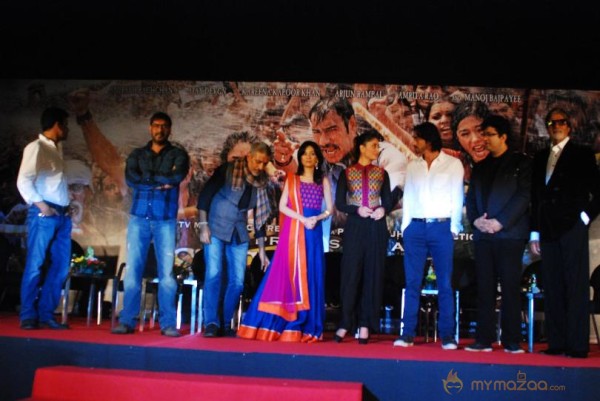 Bollywood  Stars of film SATYAGRAHA At  Raghupati Raghav Raja Ram Song Launch