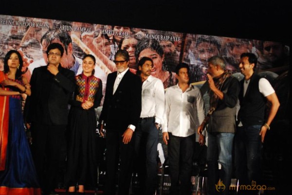 Bollywood  Stars of film SATYAGRAHA At  Raghupati Raghav Raja Ram Song Launch