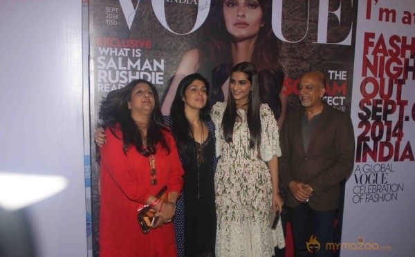 Celebs at Vogue Fashion Night Out 2014 Gallery