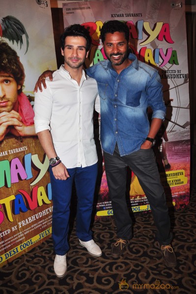 Girish Taurani & Prabhu Dheva Promote Ramaiya Vastavaiya 