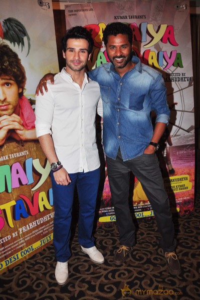Girish Taurani & Prabhu Dheva Promote Ramaiya Vastavaiya 