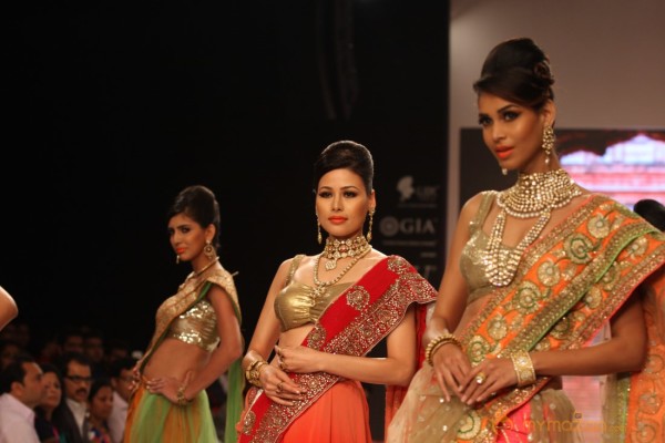 Indian Models At Saboo Fine Jewels Show at IIJW