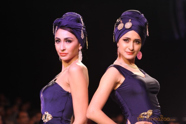 Indian Models At Saboo Fine Jewels Show at IIJW