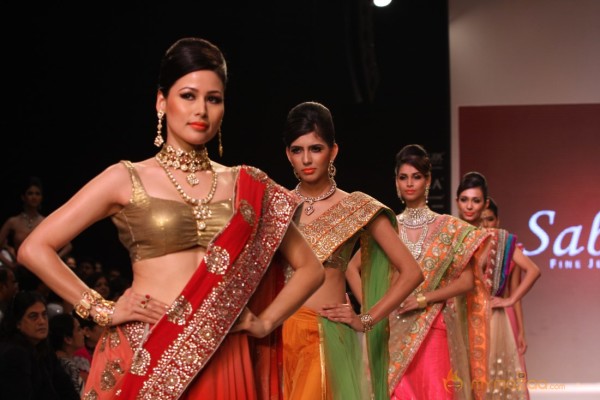 Indian Models At Saboo Fine Jewels Show at IIJW