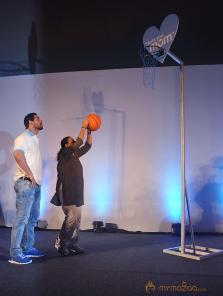 John Abraham Fulfills His Mother's Basketball Dream 