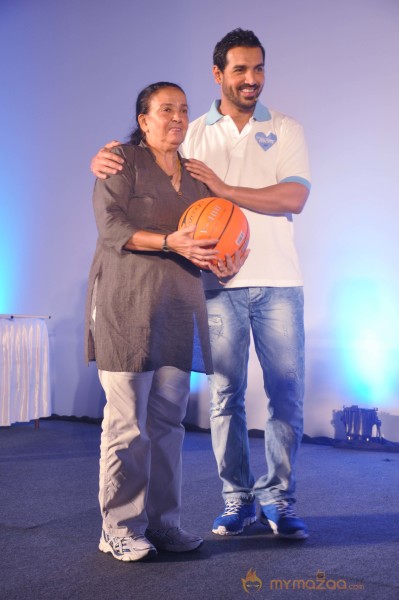 John Abraham Fulfills His Mother's Basketball Dream 