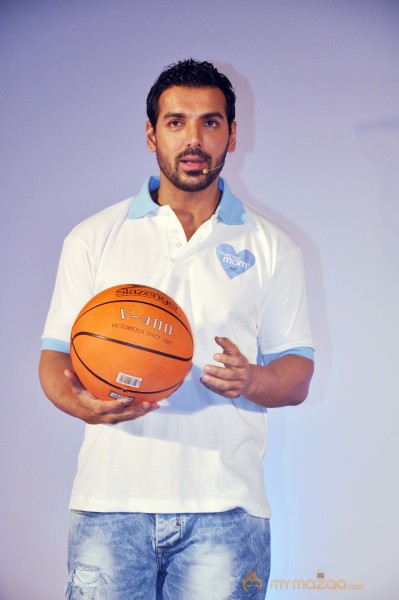 John Abraham Fulfills His Mother's Basketball Dream 