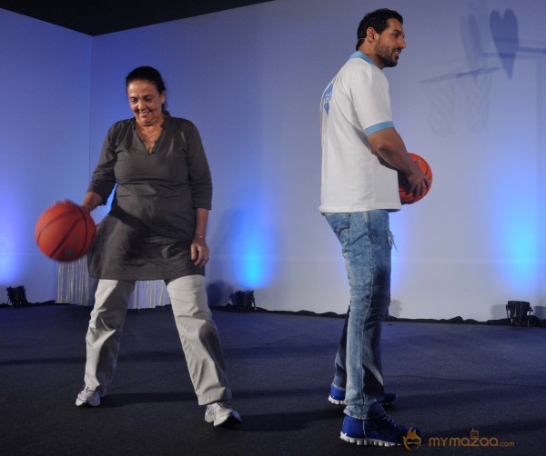 John Abraham Fulfills His Mother's Basketball Dream 