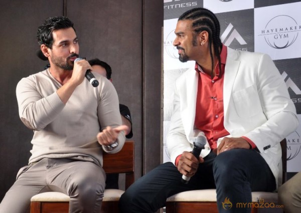 John Abraham Photos At Haymaker Gym Promotion