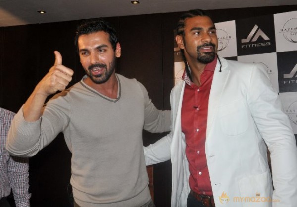 John Abraham Photos At Haymaker Gym Promotion