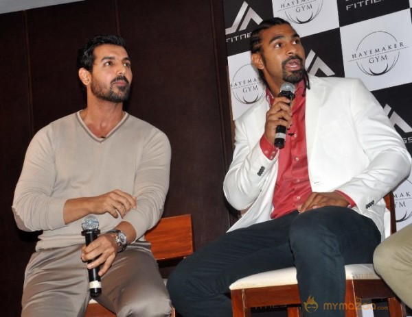 John Abraham Photos At Haymaker Gym Promotion