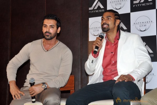 John Abraham Photos At Haymaker Gym Promotion