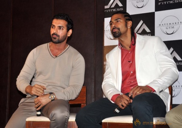 John Abraham Photos At Haymaker Gym Promotion