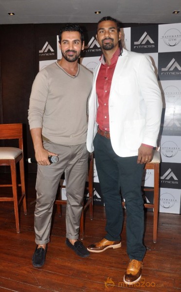 John Abraham Photos At Haymaker Gym Promotion