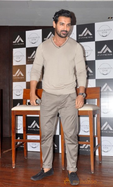 John Abraham Photos At Haymaker Gym Promotion