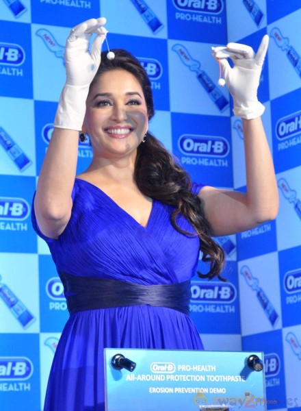 Madhuri Dixit at Oral-B Pro Health Launch Photos 