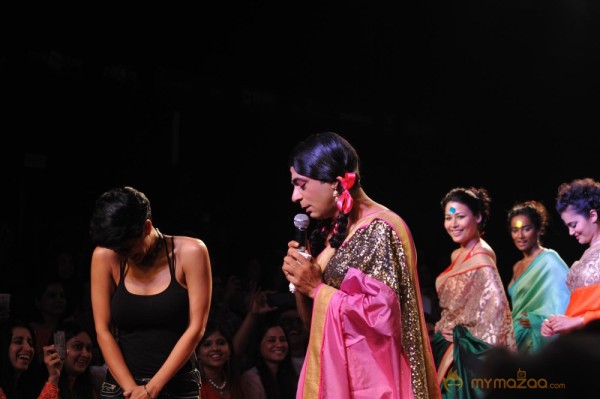 Mandira Bedi at Myntra Fashion Show 2014