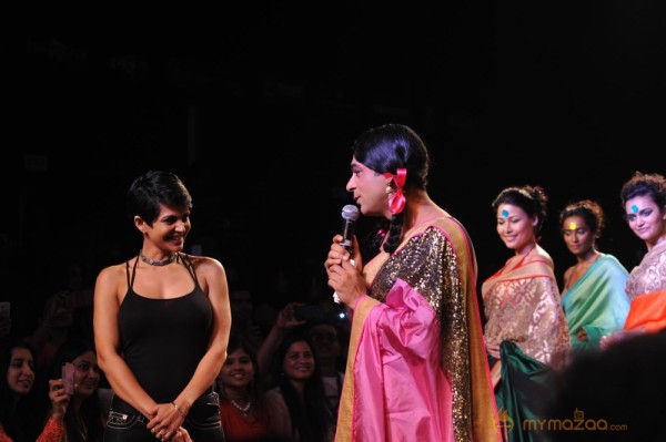 Mandira Bedi at Myntra Fashion Show 2014