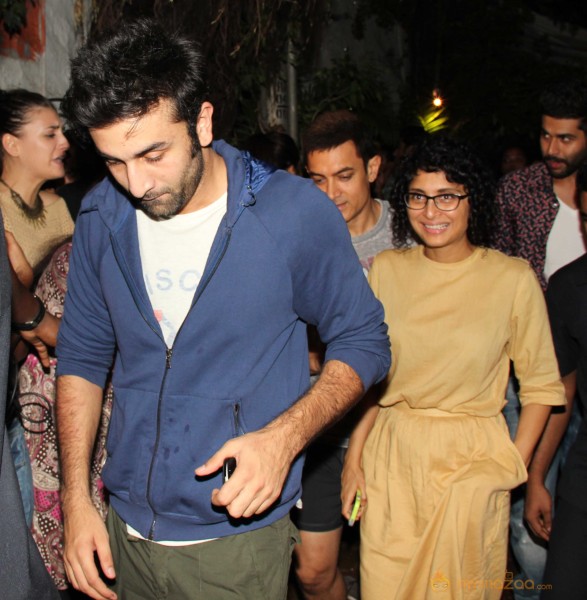 Ranbir Kapoor & Aamir Khan Snapped At Some Event 