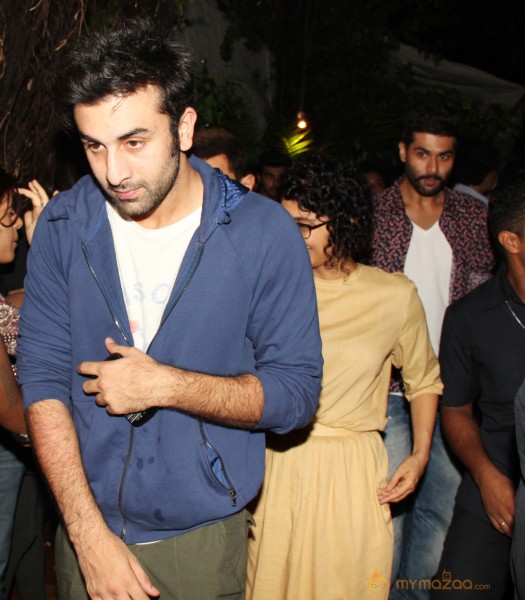 Ranbir Kapoor & Aamir Khan Snapped At Some Event 