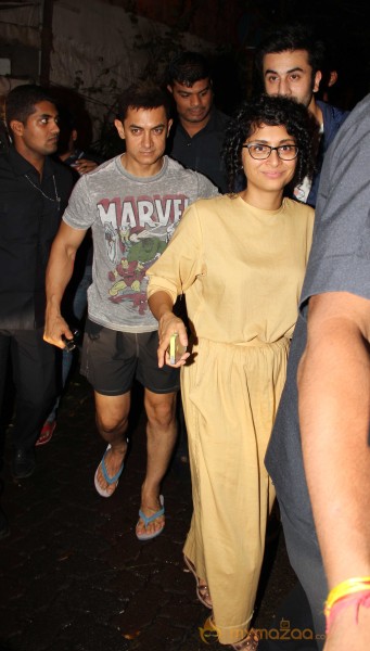 Ranbir Kapoor & Aamir Khan Snapped At Some Event 
