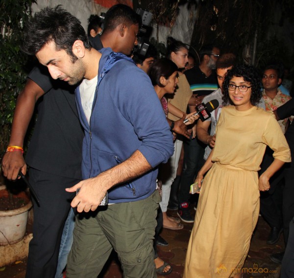 Ranbir Kapoor & Aamir Khan Snapped At Some Event 