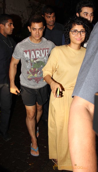 Ranbir Kapoor & Aamir Khan Snapped At Some Event 