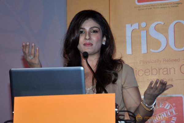 Raveena Tandon Launch Riso Rice Bran Oil 