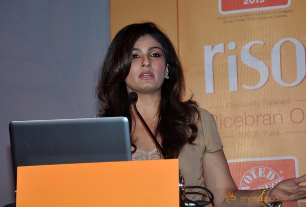 Raveena Tandon Launch Riso Rice Bran Oil 