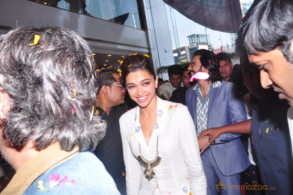 Ravneer, Deepika Promote Ramleela In Hyderabad