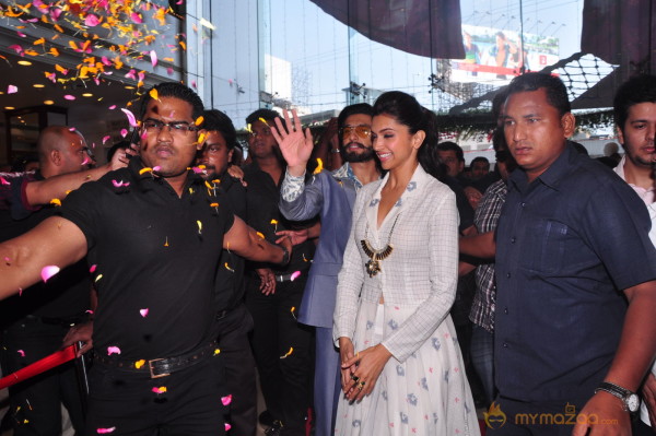 Ravneer, Deepika Promote Ramleela In Hyderabad