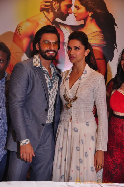 Ravneer, Deepika Promote Ramleela In Hyderabad